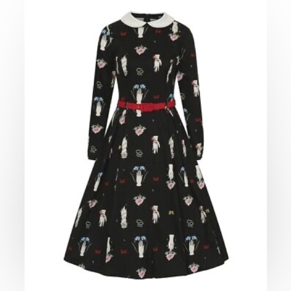 Collectif Marika carpe down Halloween dress uk10